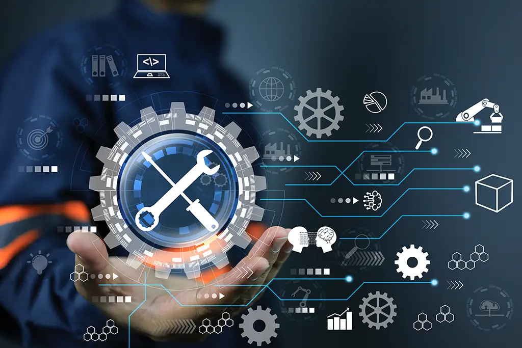 Manufacturing Services Solution button & header